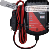Batter charger for portable dry flush toilet.